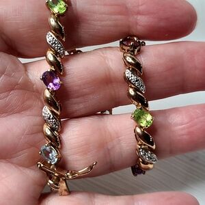Gemstone Tennis Bracelet